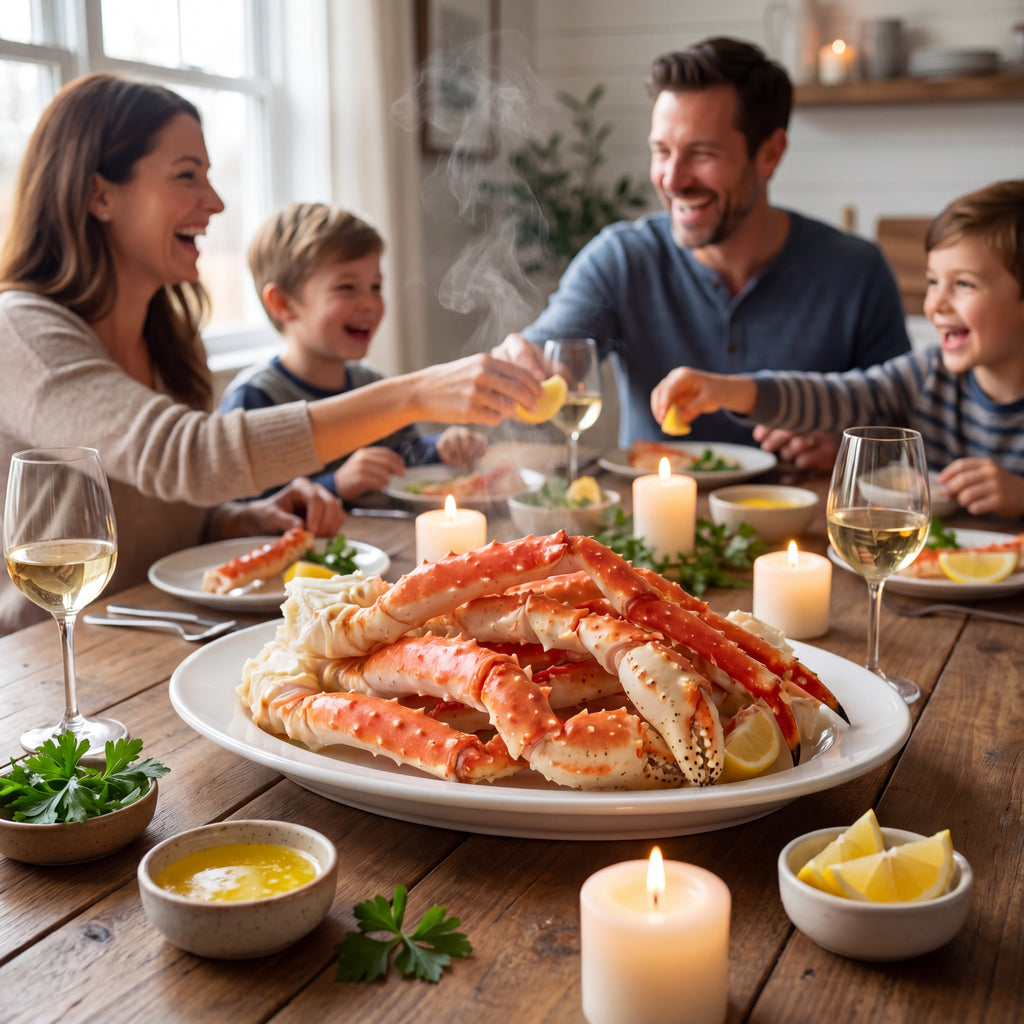 OCEANZEN Alaskan Red King Crab Legs | Wild-Caught | Fully Cooked