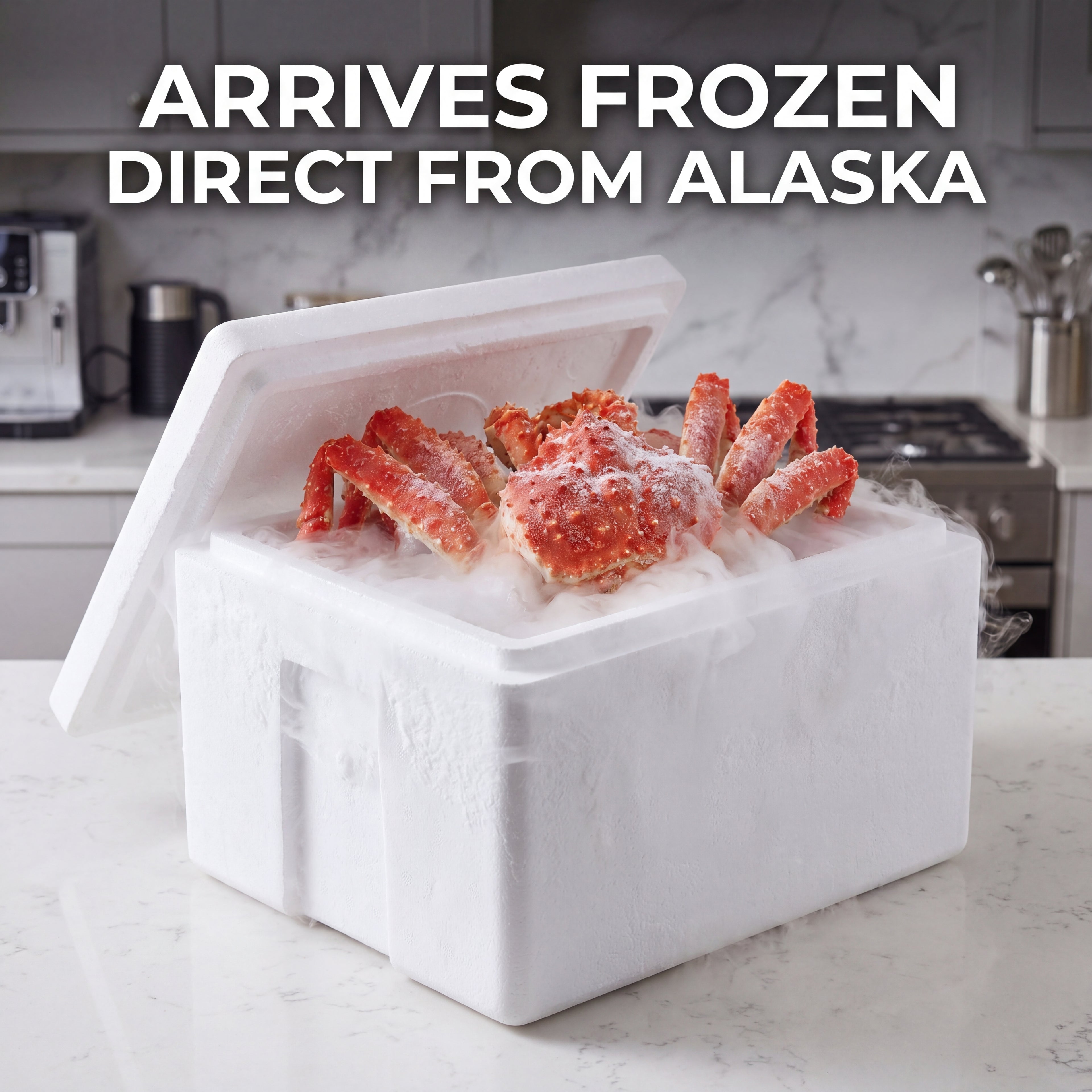 OCEANZEN Alaskan Red King Crab Legs | Wild-Caught | Fully Cooked