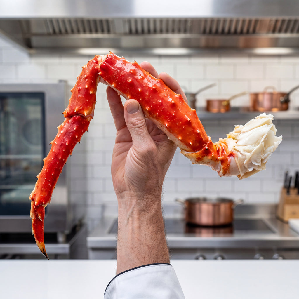 OCEANZEN Alaskan Red King Crab Legs | Wild-Caught | Fully Cooked