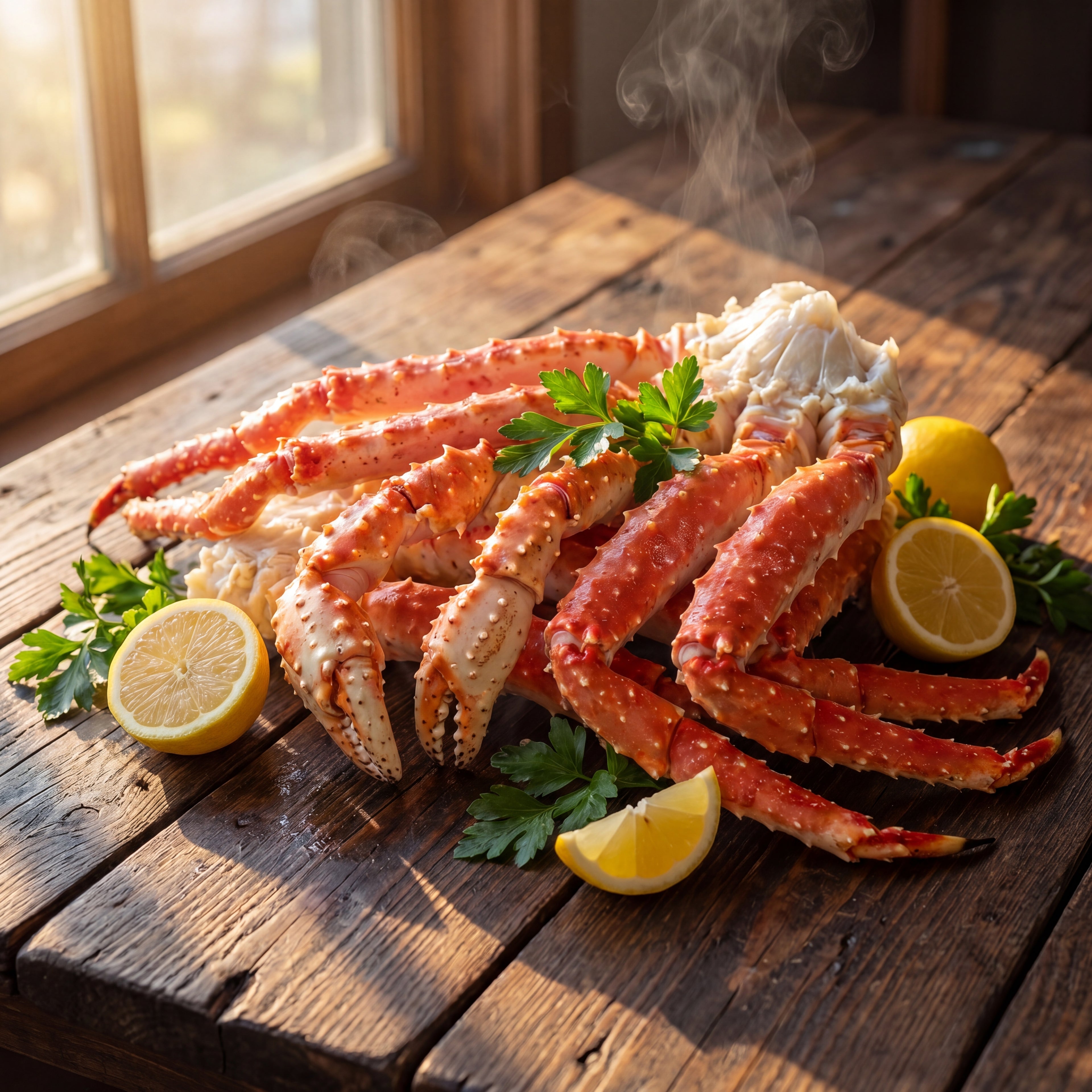 OCEANZEN Alaskan Red King Crab Legs | Wild-Caught | Fully Cooked